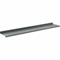 Global Industrial Steel Upper Shelf, 72inW x 12inD, Gray 249194GY